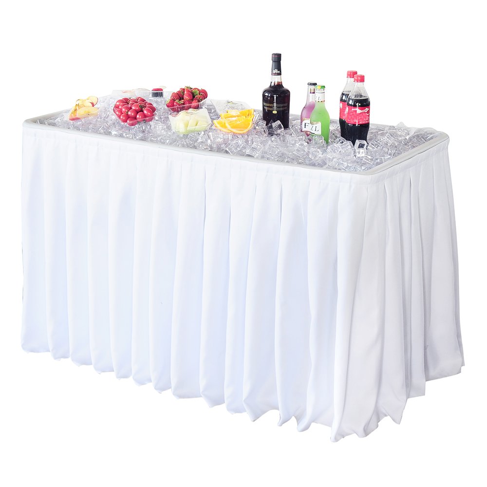 4ft Table Skirt - White